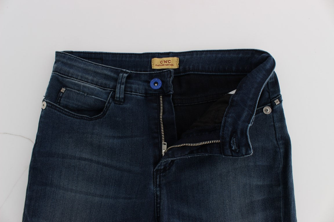 Sleek Slim Fit Italian Designer Jeans - ventzia