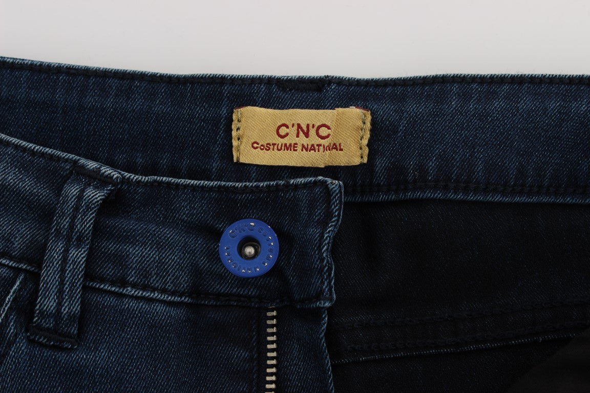 Sleek Slim Fit Italian Designer Jeans - ventzia