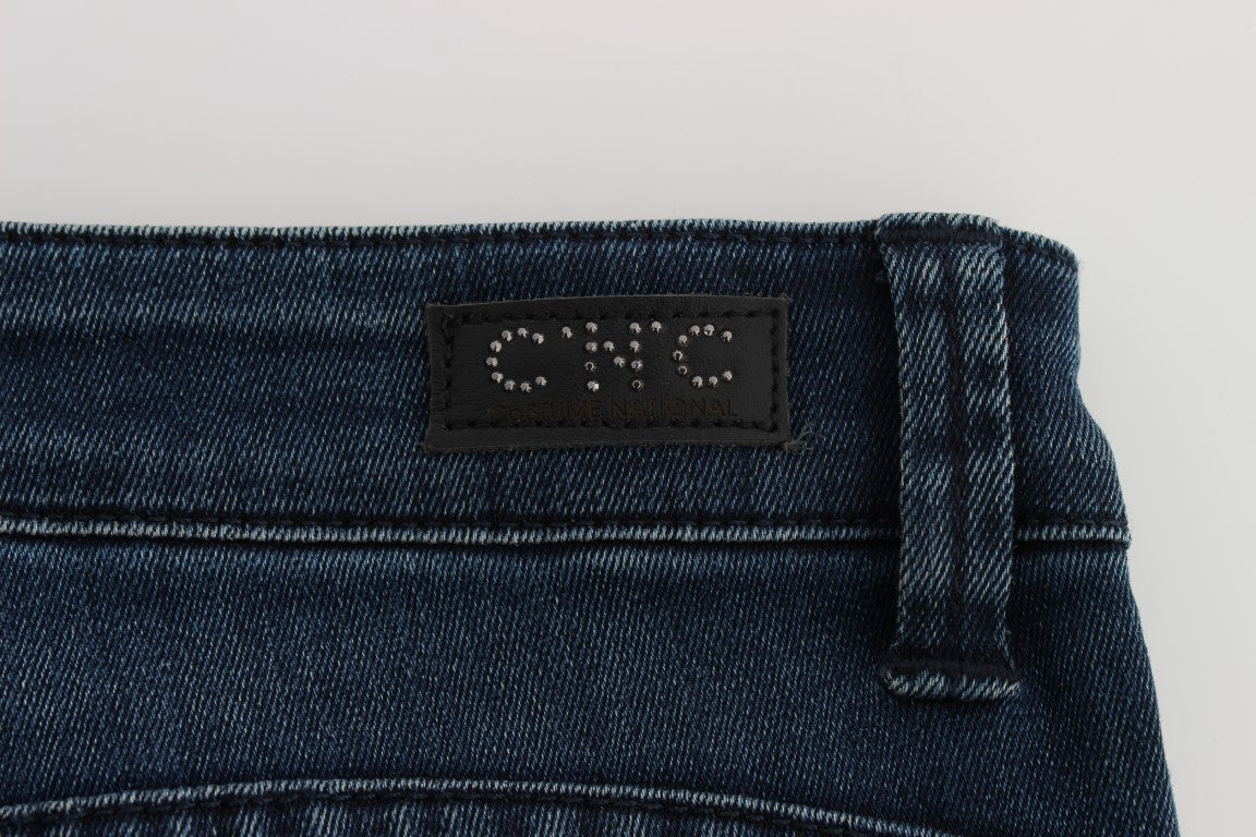 Sleek Slim Fit Italian Designer Jeans - ventzia