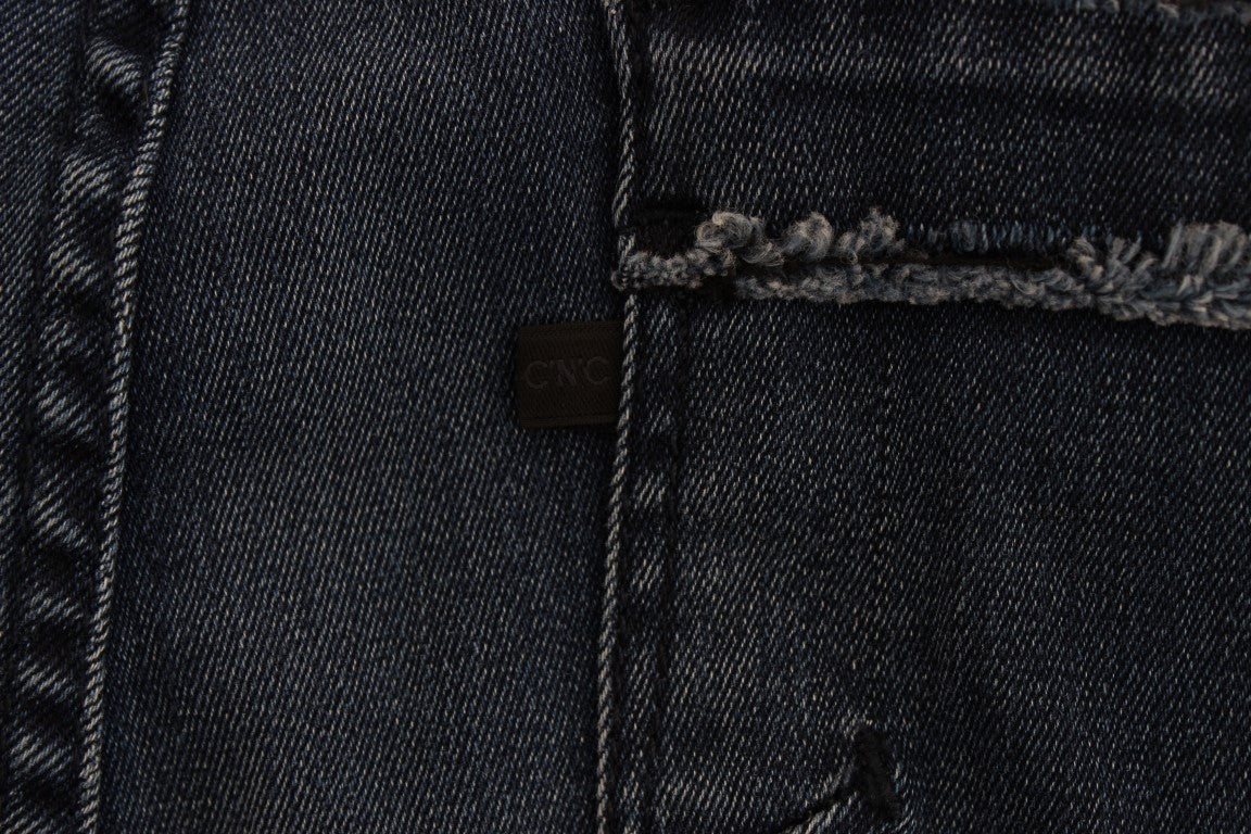 Sleek Slim Fit Italian Designer Jeans - ventzia