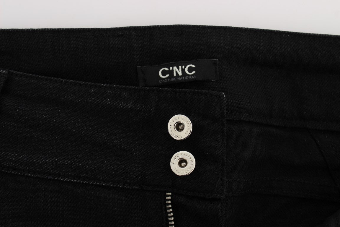 Elegant Black Slouchy Fit Jeans for Trendsetters - ventzia