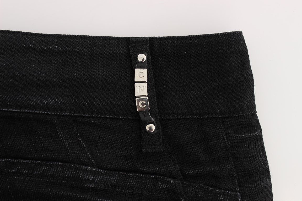 Elegant Black Slouchy Fit Jeans for Trendsetters - ventzia