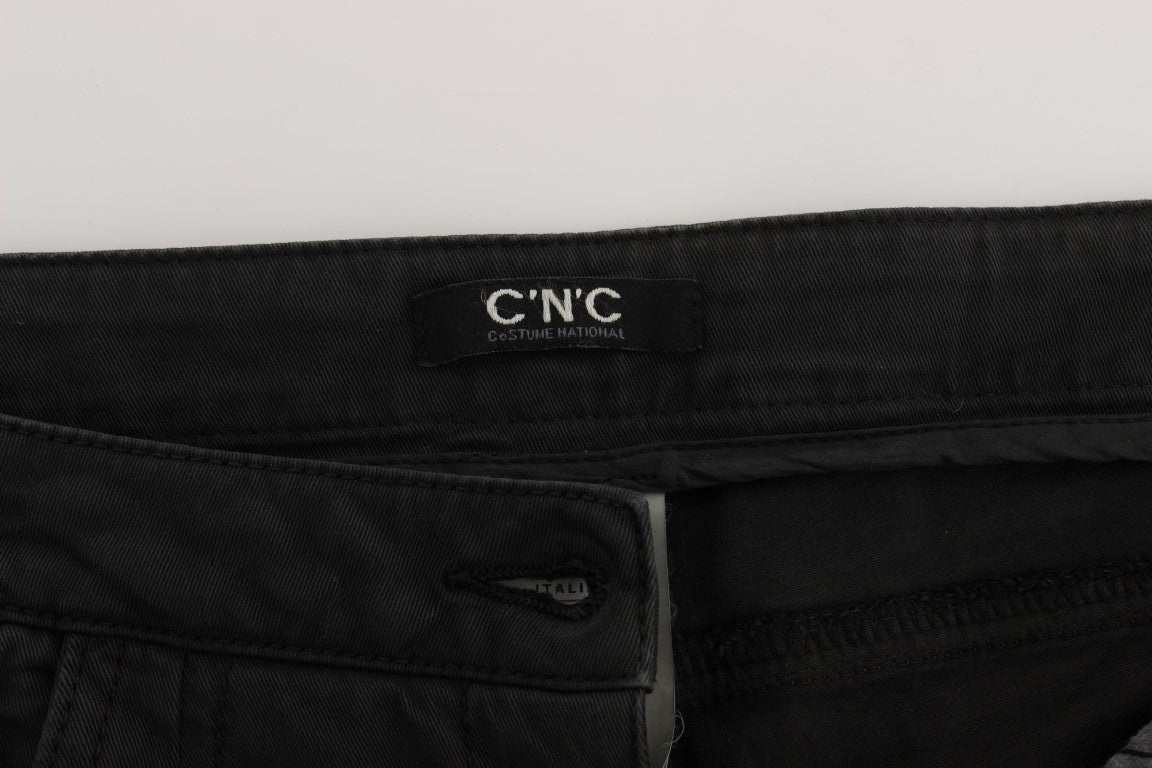 Chic Black Regular Fit Denim Jeans - ventzia