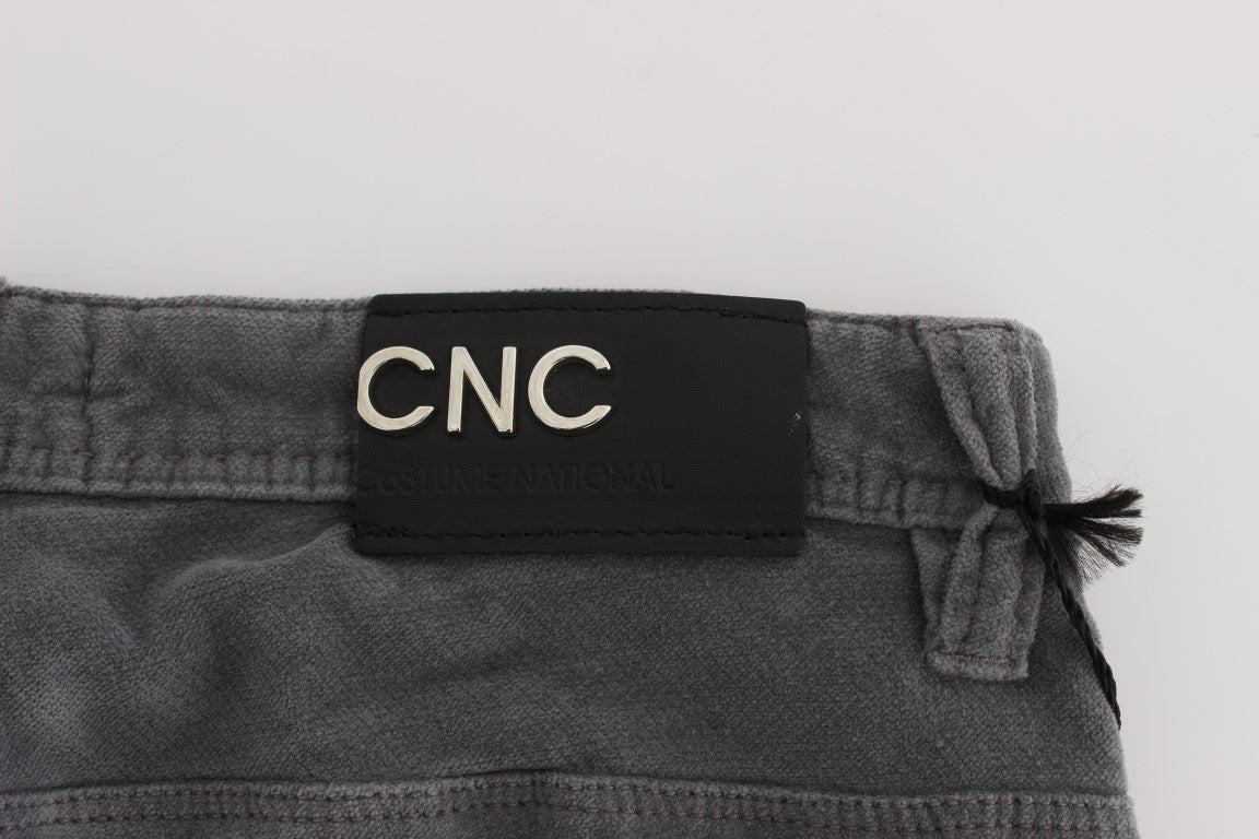 Sleek Super Slim Gray Jeans - ventzia