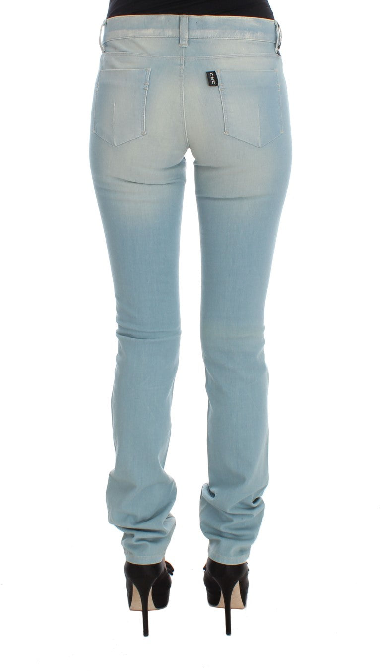 Chic Super Slim Blue Jeans - ventzia