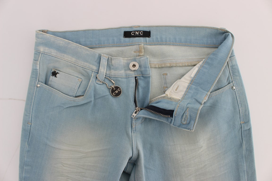 Chic Super Slim Blue Jeans - ventzia