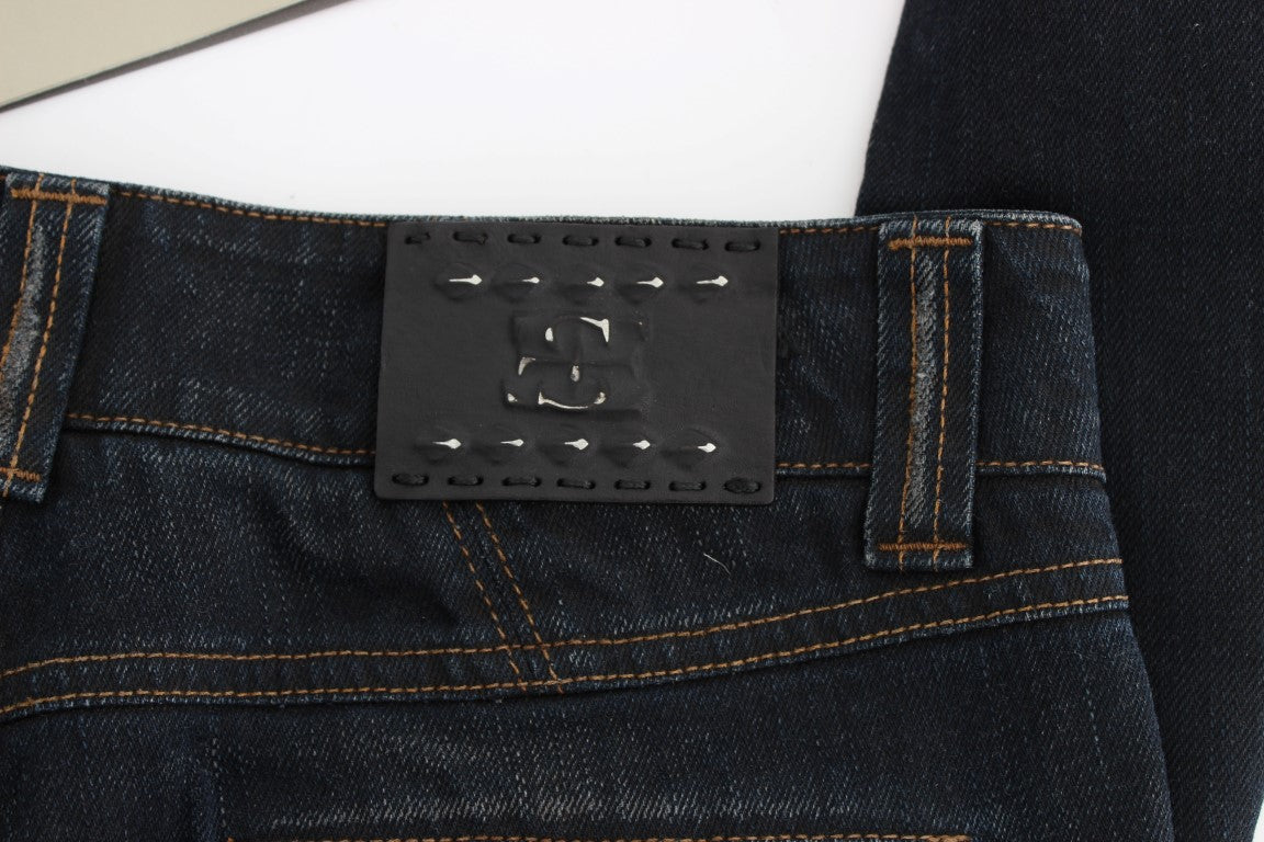 Chic Slim Fit Italian Cotton Jeans - ventzia