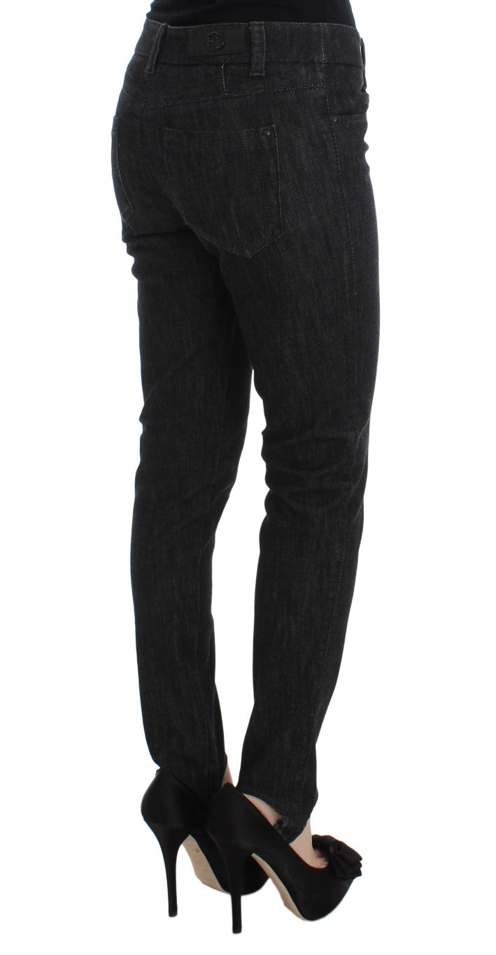 Elegant Slim Fit Blue Jeans - ventzia