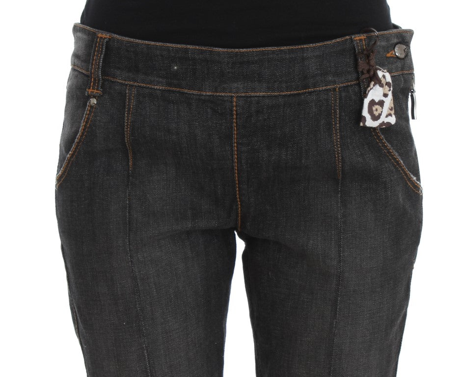 Chic Slim Fit Gray Wash Jeans - ventzia