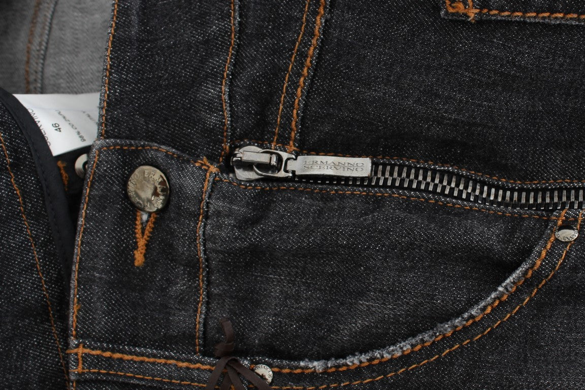 Chic Slim Fit Gray Wash Jeans - ventzia