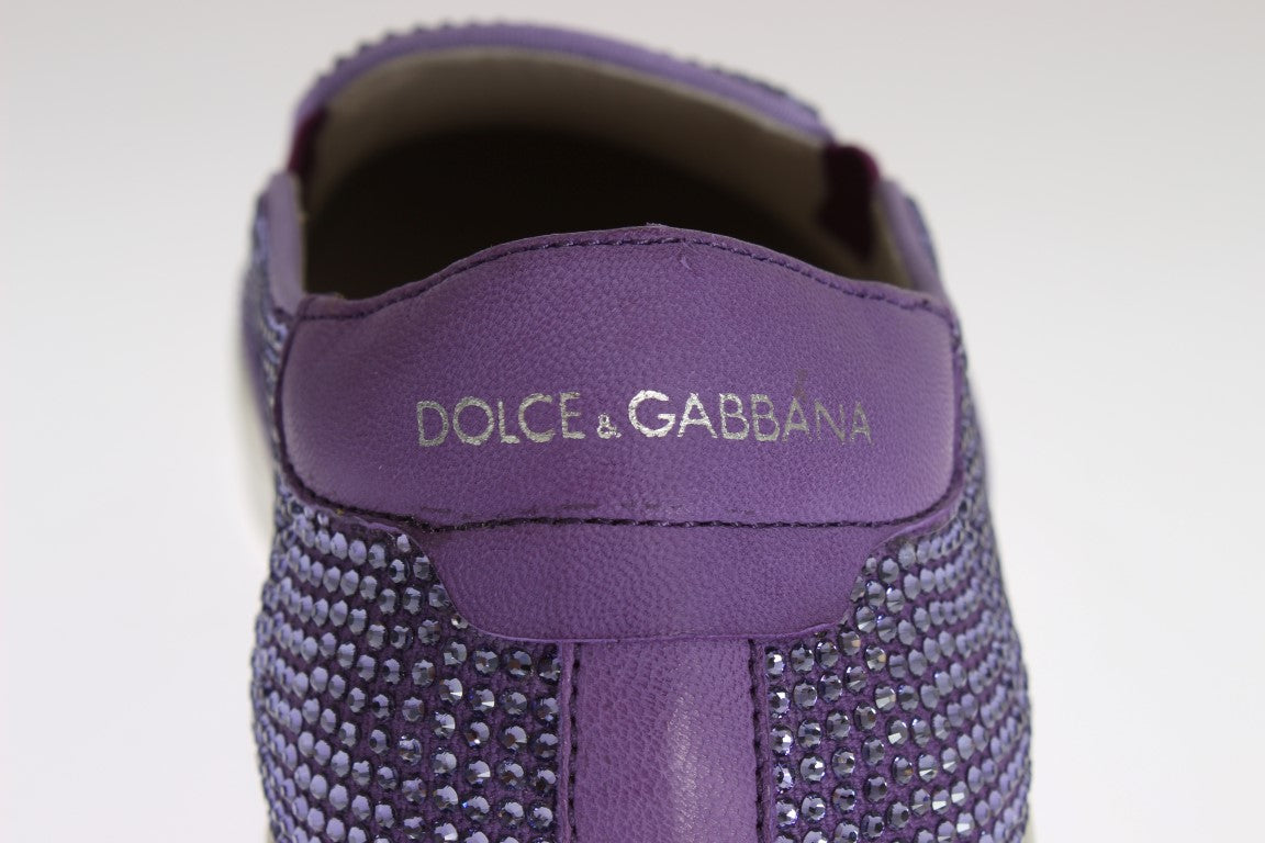 Elegant Purple Strass Fashion Sneakers - ventzia