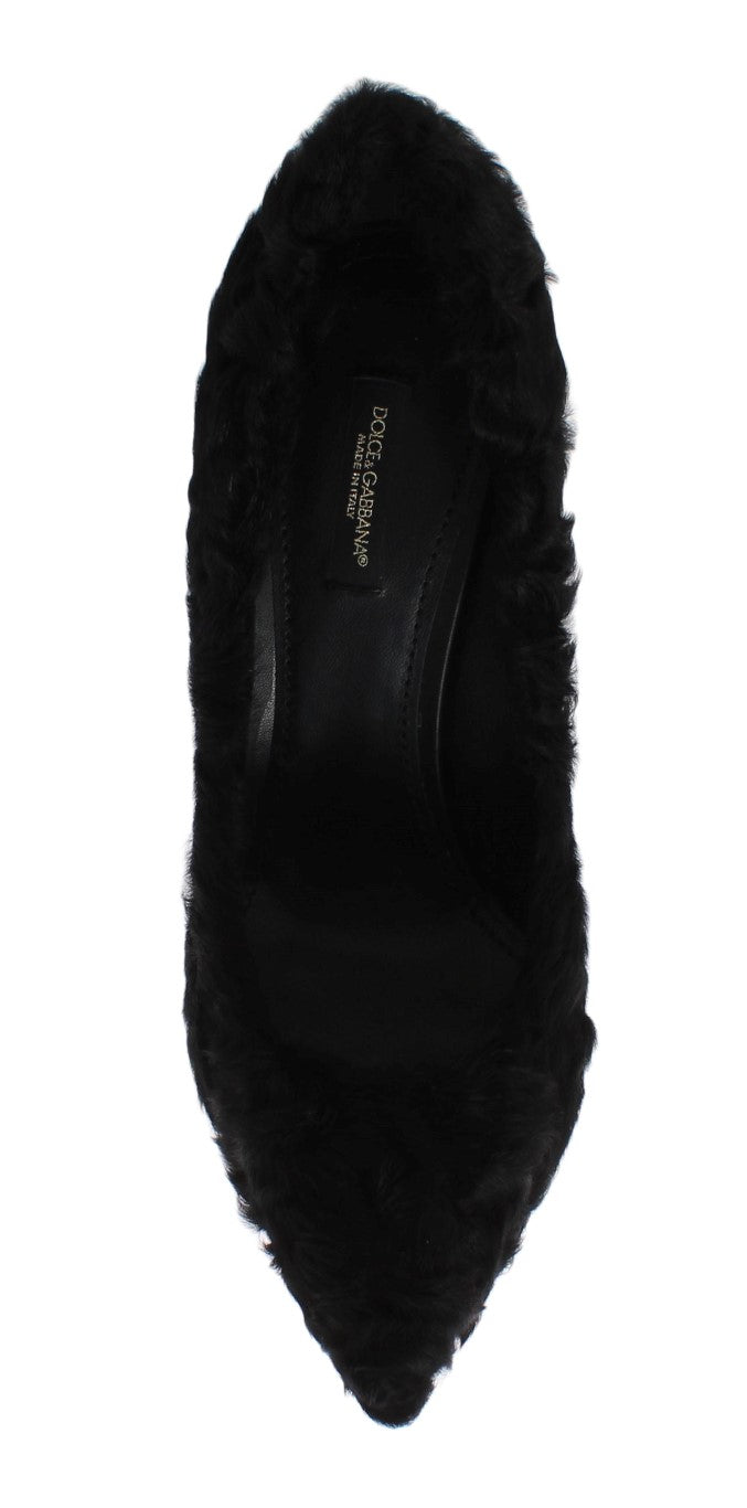Elegant Pumps in Luxe Xiangao Fur Leather - ventzia
