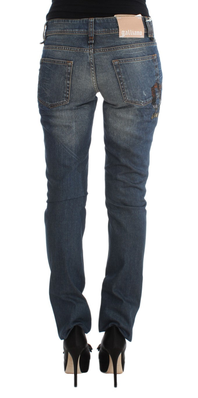 Chic Slim Fit Blue Jeans - ventzia