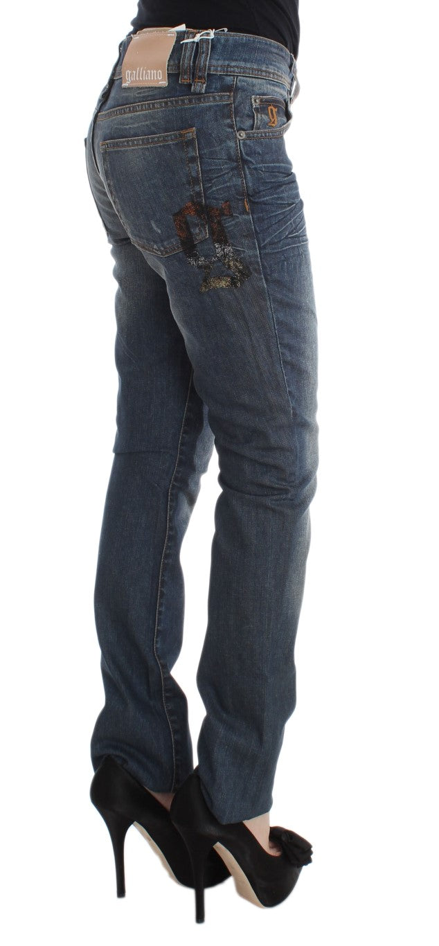 Chic Slim Fit Blue Jeans - ventzia