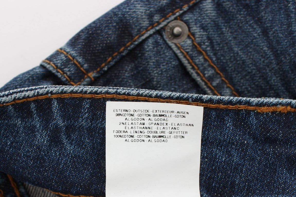 Chic Slim Fit Blue Jeans - ventzia