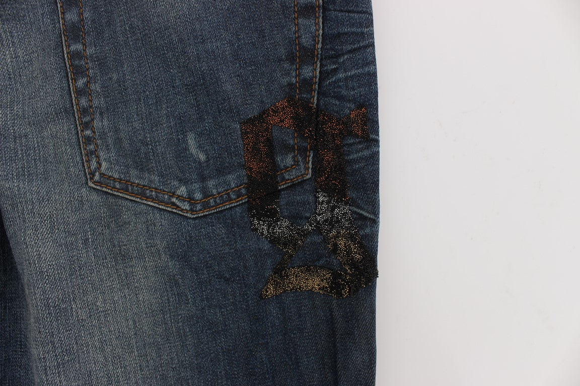Chic Slim Fit Blue Jeans - ventzia