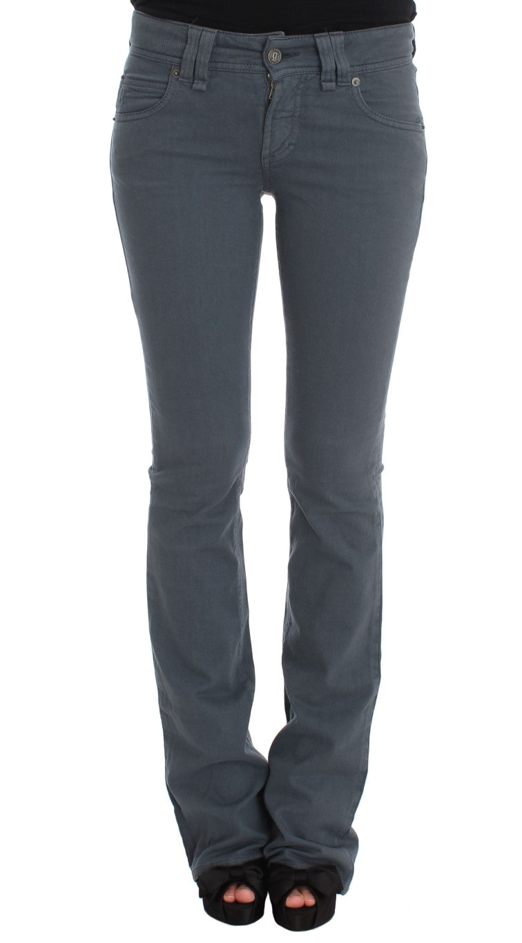 Elegant Slim Fit Bootcut Jeans - ventzia
