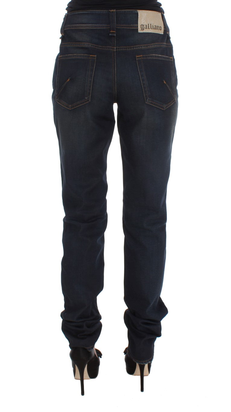 Chic Boyfriend Fit Blue Jeans - ventzia