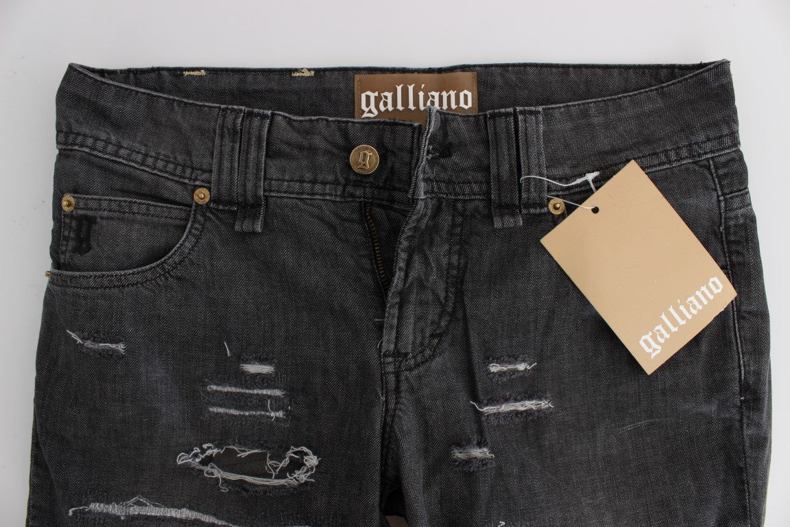 Chic Gray Wash Straight Fit Jeans - ventzia
