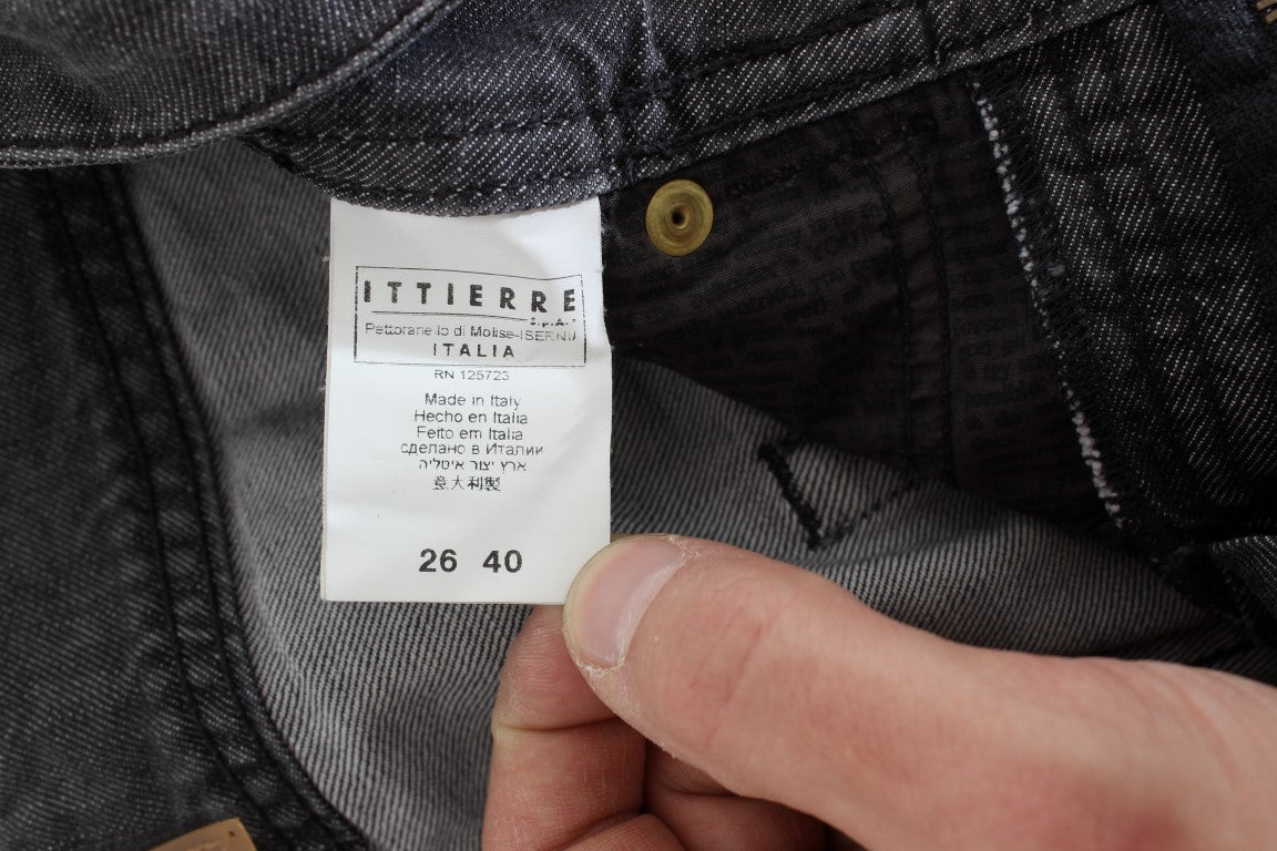 Chic Gray Wash Straight Fit Jeans - ventzia