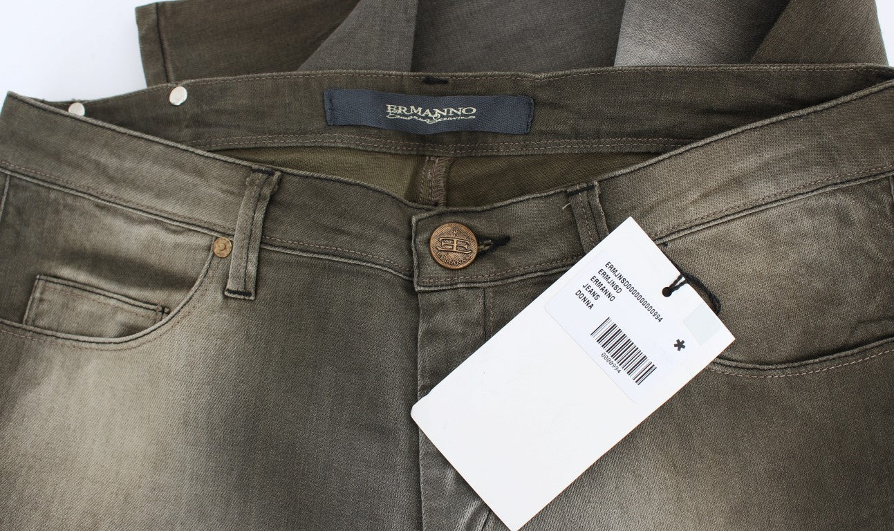 Chic Gray Wash Boyfriend Jeans - ventzia