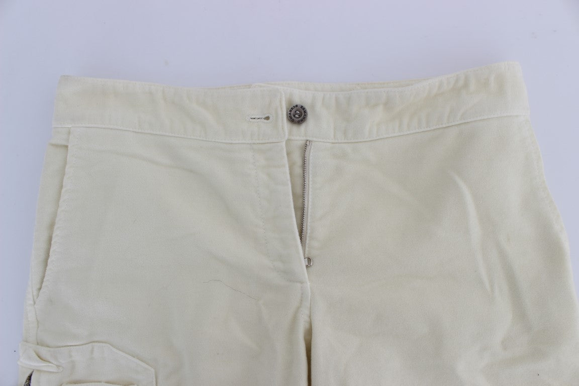 Beige Capri Cropped Chic Pants - ventzia
