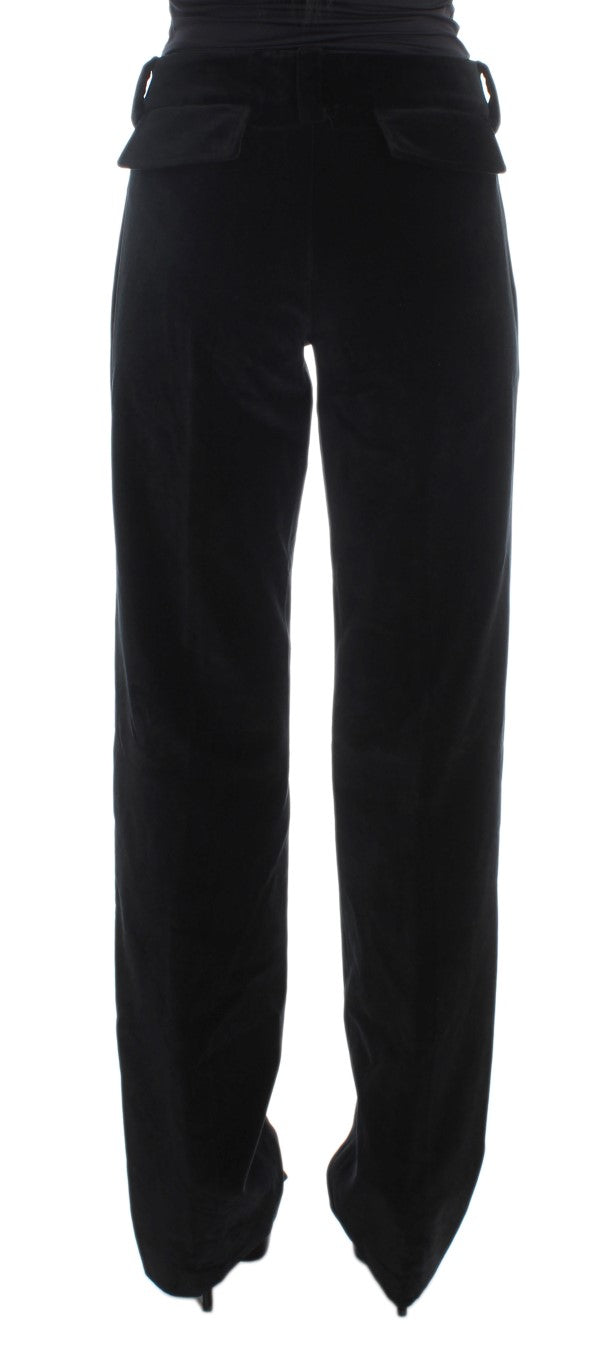 Elegant Black Straight Fit Jeans - ventzia