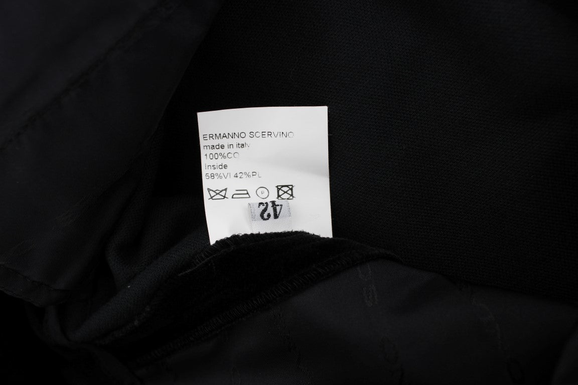 Elegant Black Straight Fit Jeans - ventzia