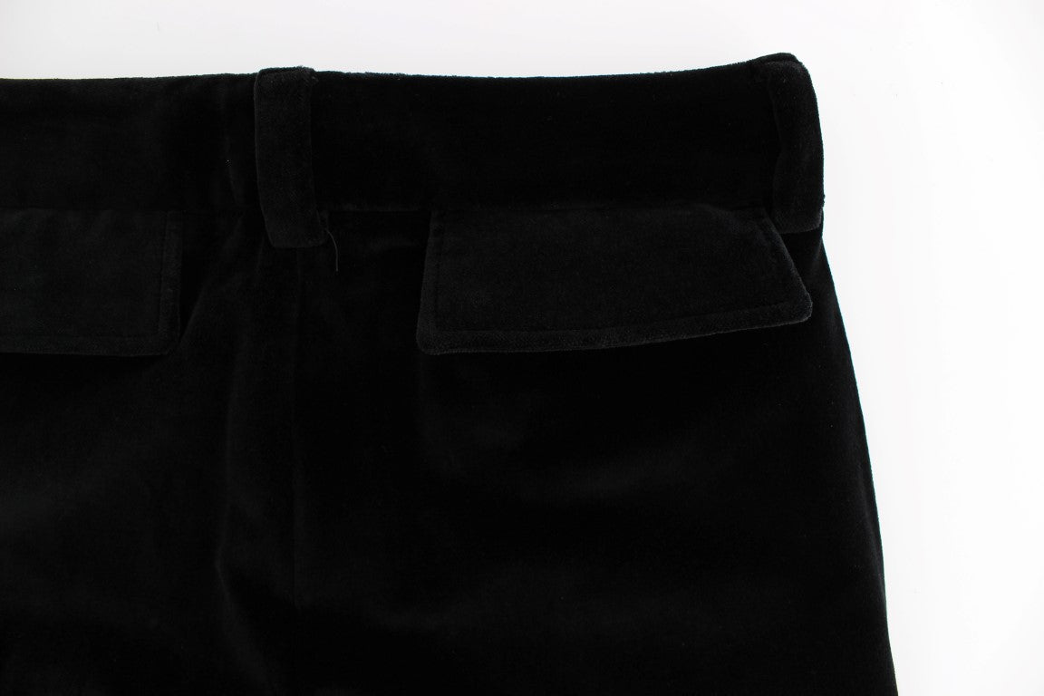 Elegant Black Straight Fit Jeans - ventzia