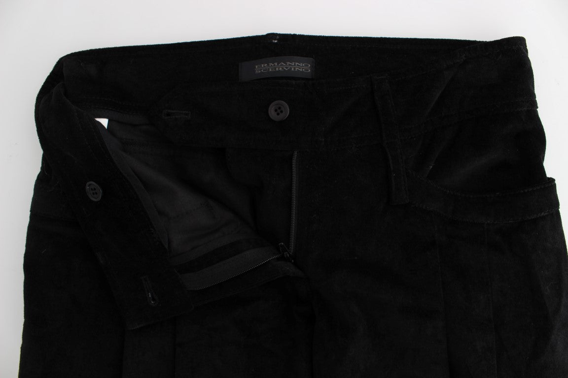 Chic Black Wide Leg Cotton Jeans - ventzia