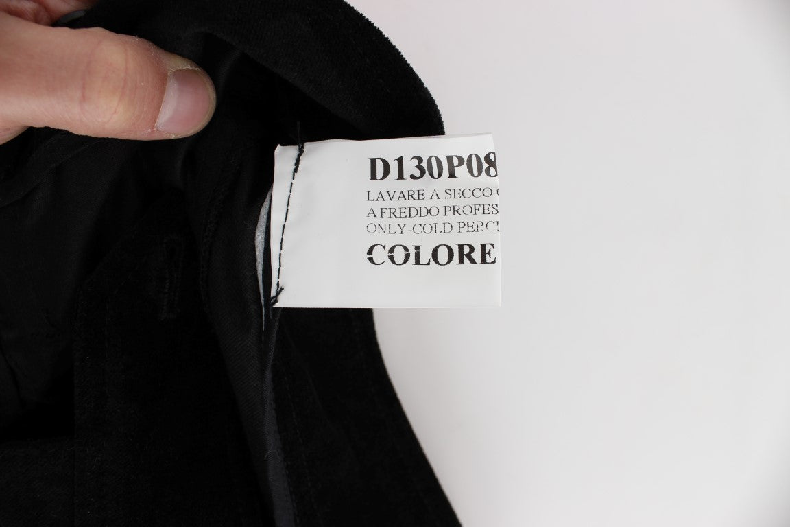 Chic Black Wide Leg Cotton Jeans - ventzia