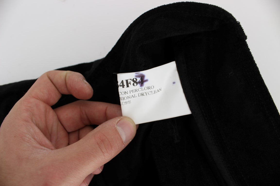 Chic Black Wide Leg Cotton Jeans - ventzia