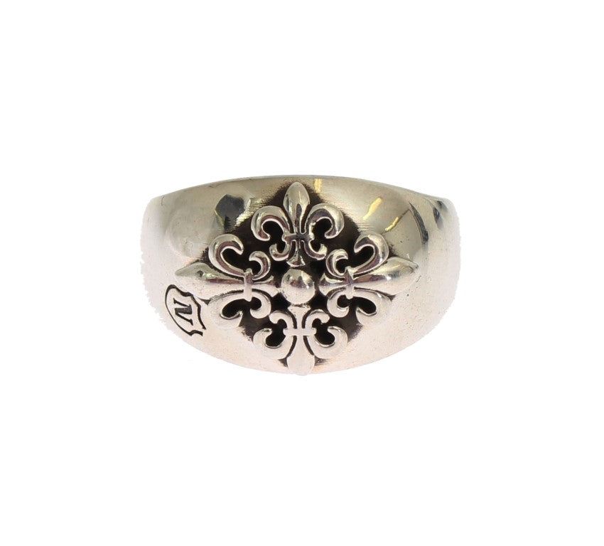 Exquisite Silver Statement Ring for Men - ventzia