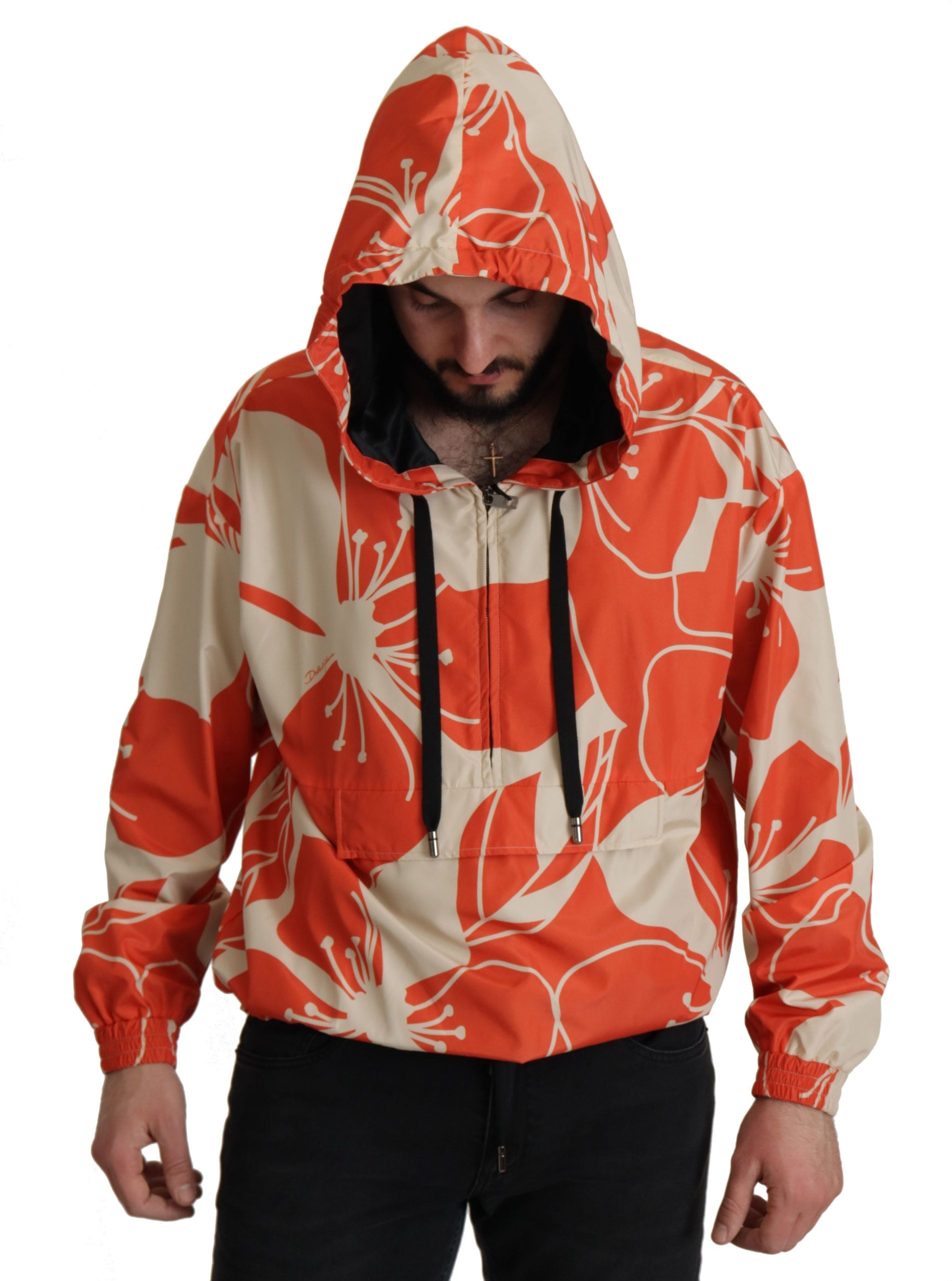 Multicolor Floral Hooded Pullover Sweater - ventzia