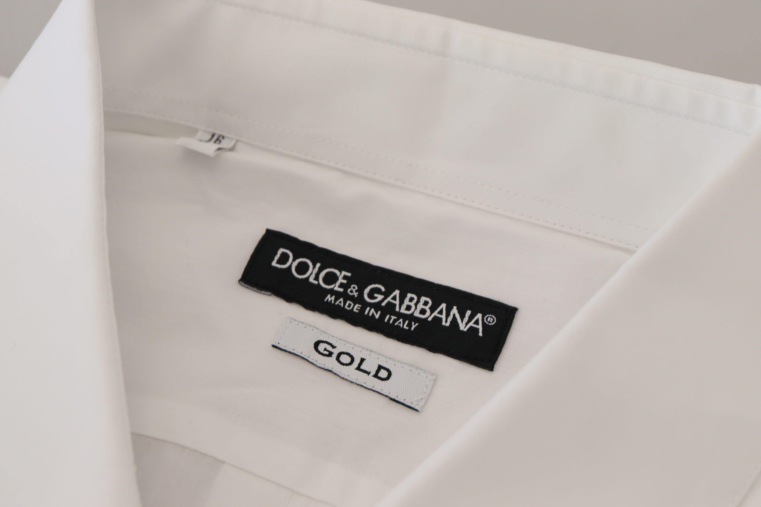 White Cotton Peacock Feather Formal GOLD Shirt - ventzia