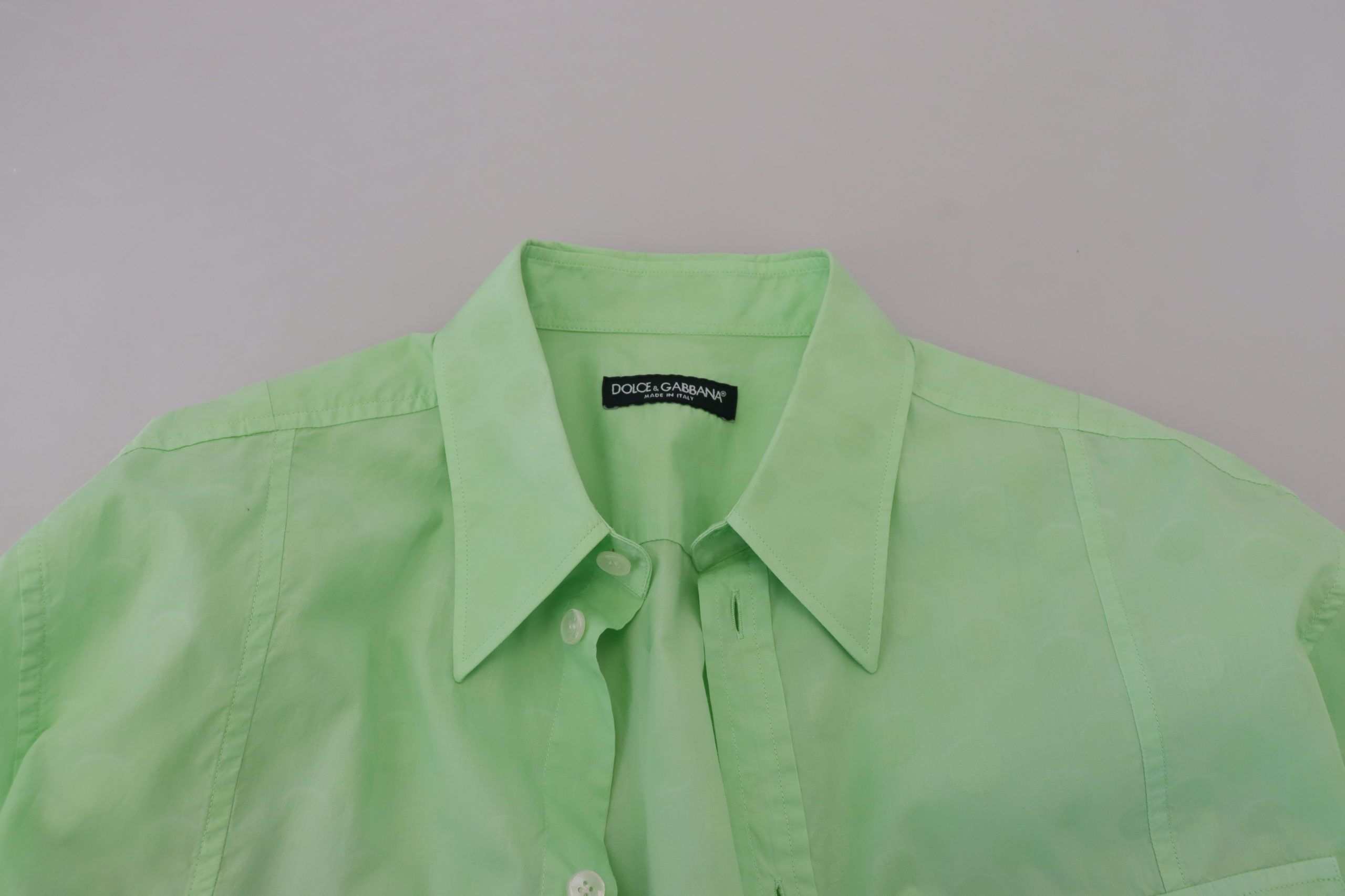 Mint Green Long Sleeves Button Down Shirt - ventzia