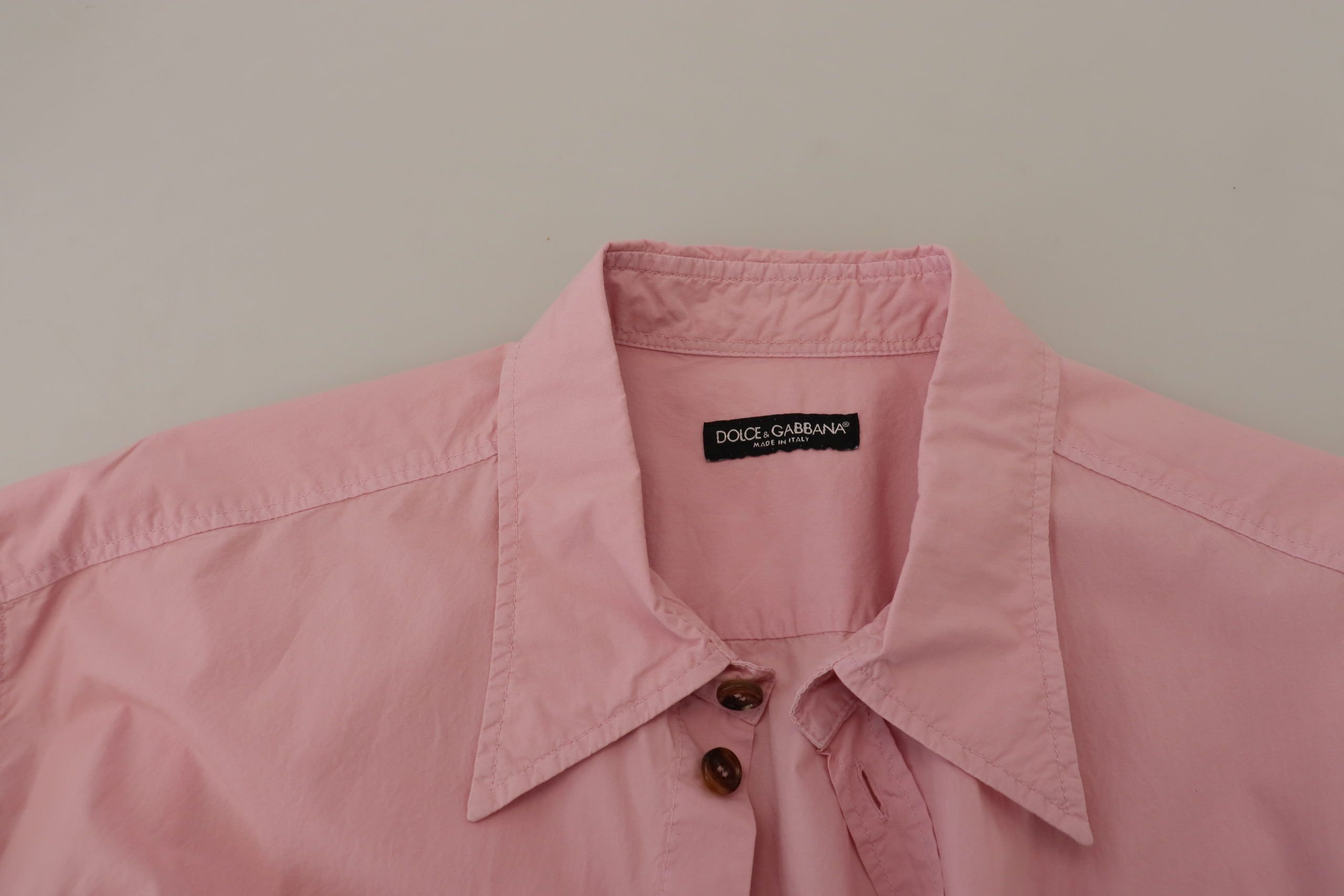 Pink Casual Button Down Long Sleeves Shirt - ventzia