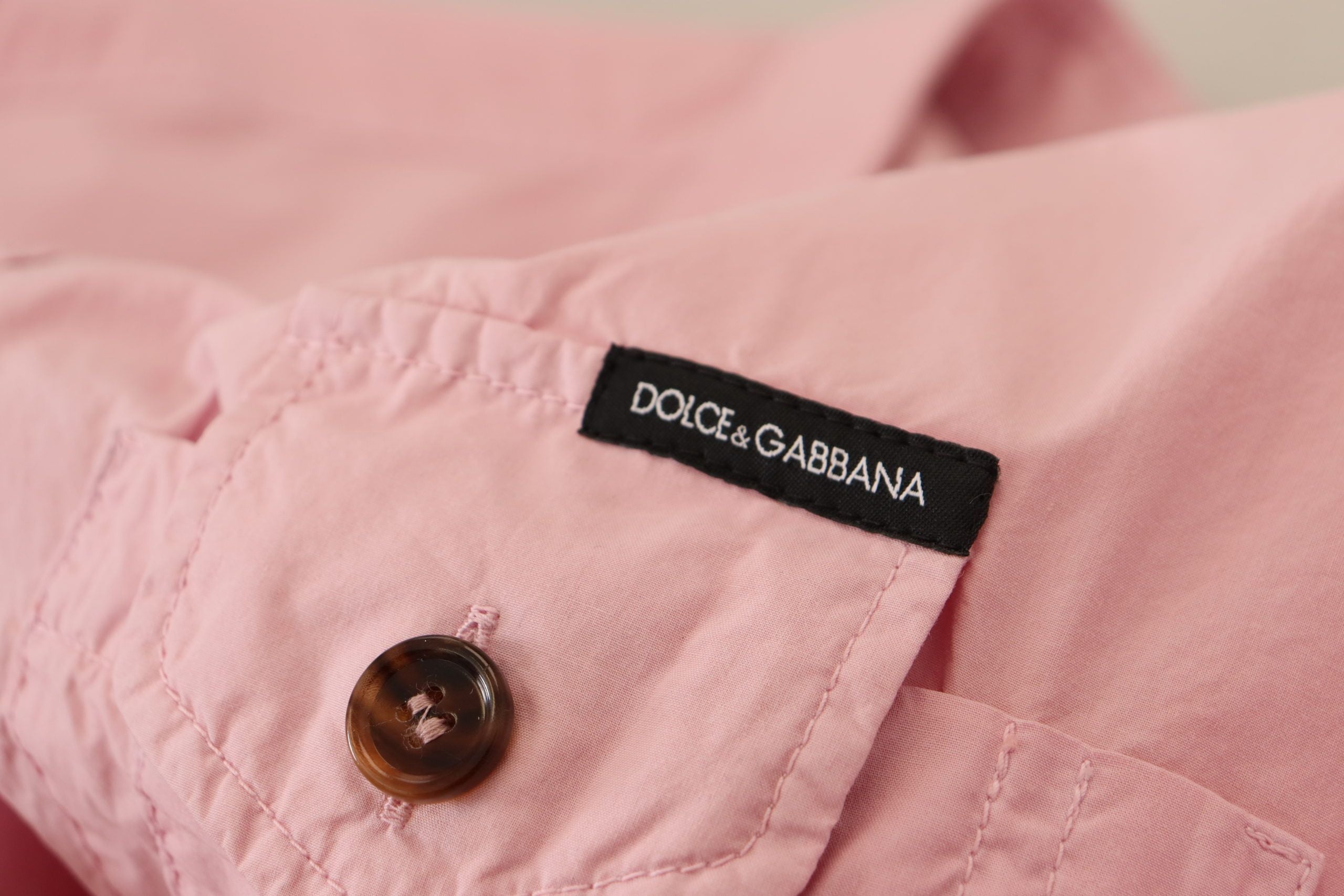 Pink Casual Button Down Long Sleeves Shirt - ventzia