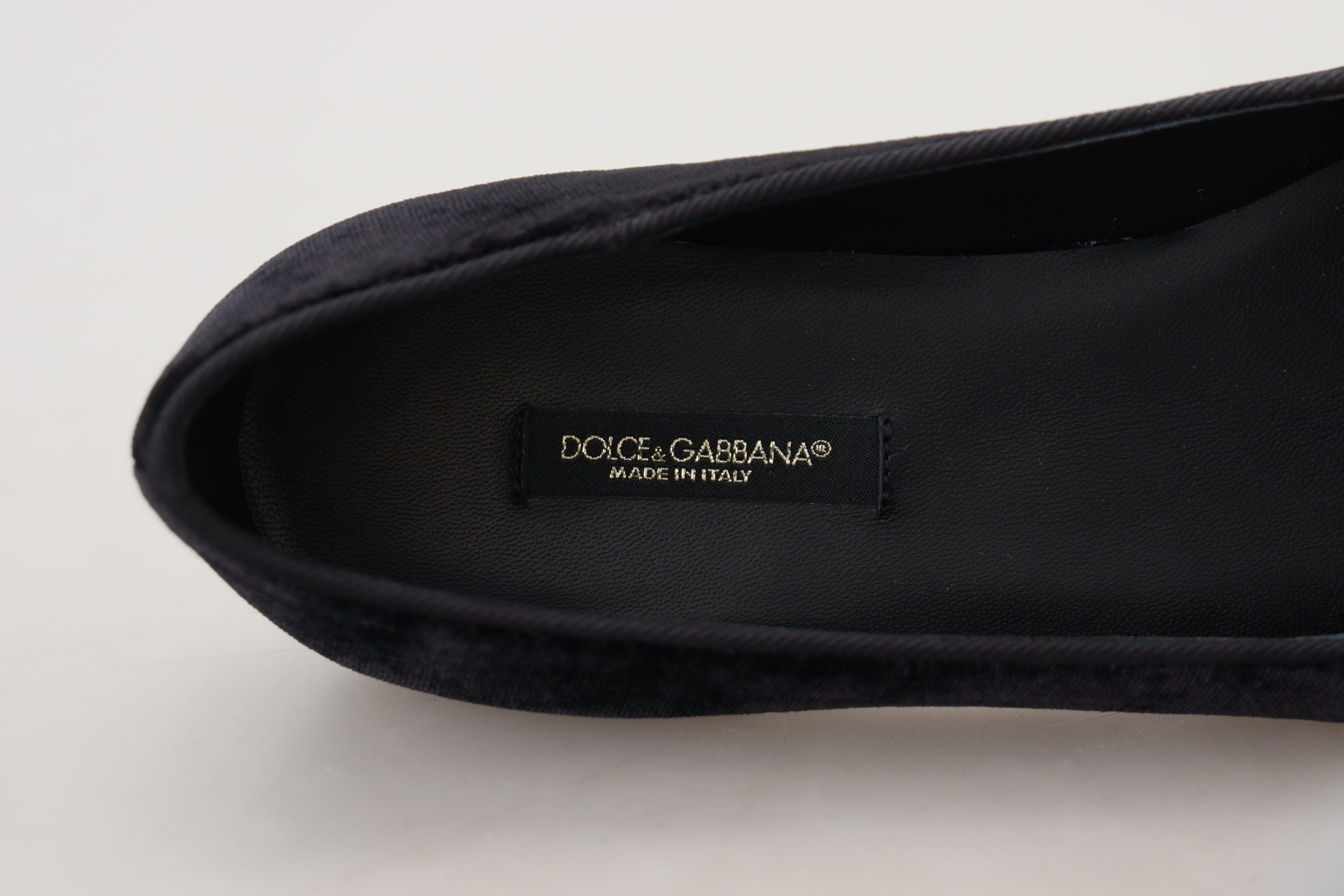 Black Velvet Slip Ons Loafers Flats Shoes - ventzia