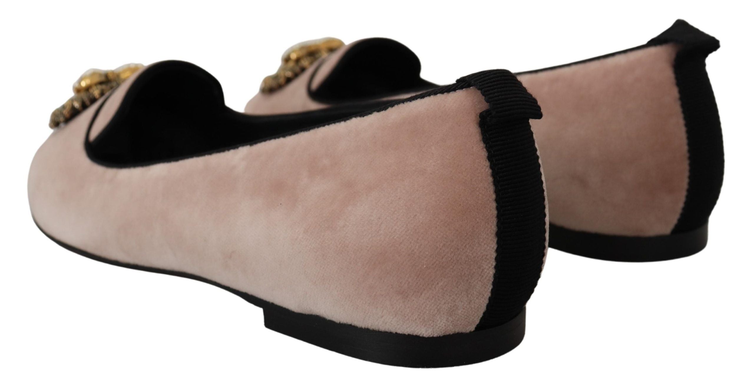 Pink Velvet Slip Ons Loafers Flats Shoes - ventzia