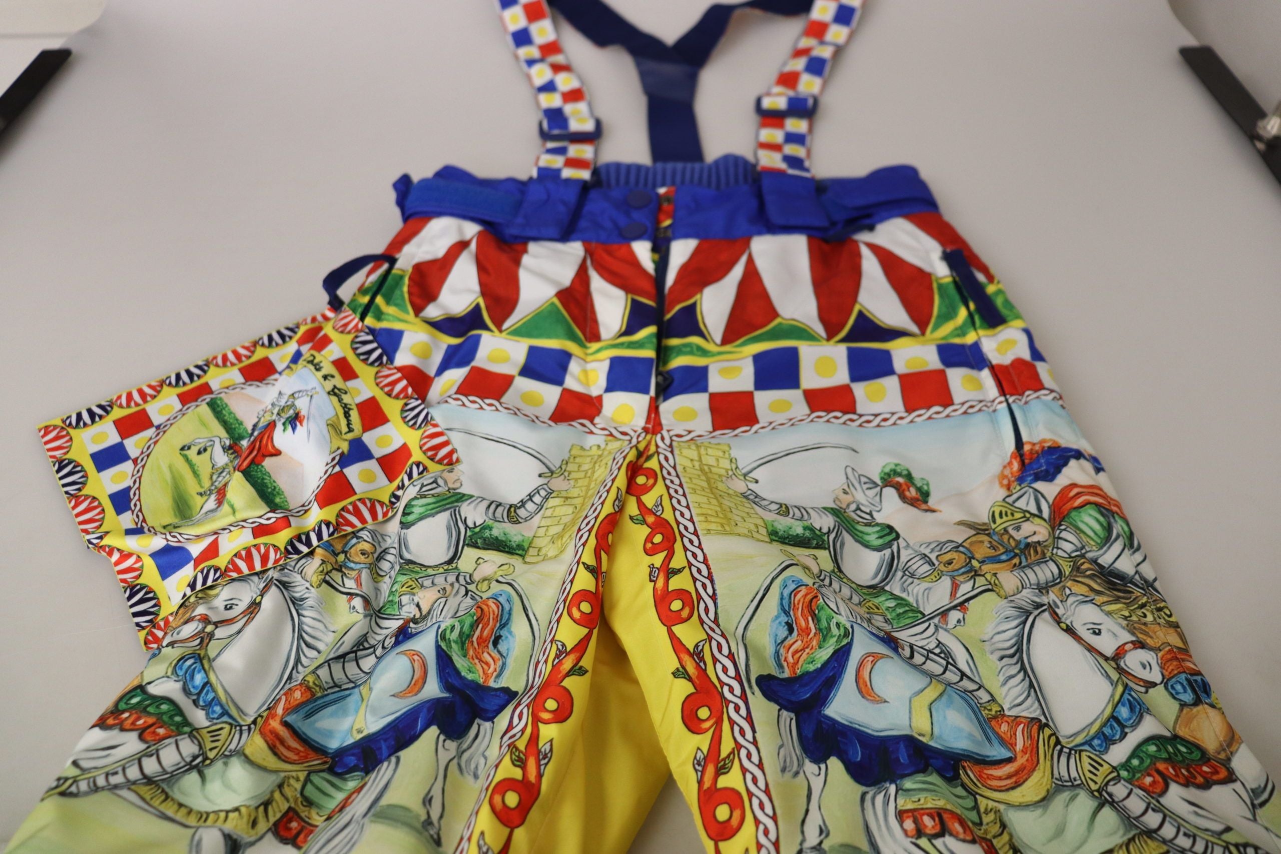 Multicolor Printed Snow Trouser Pants - ventzia