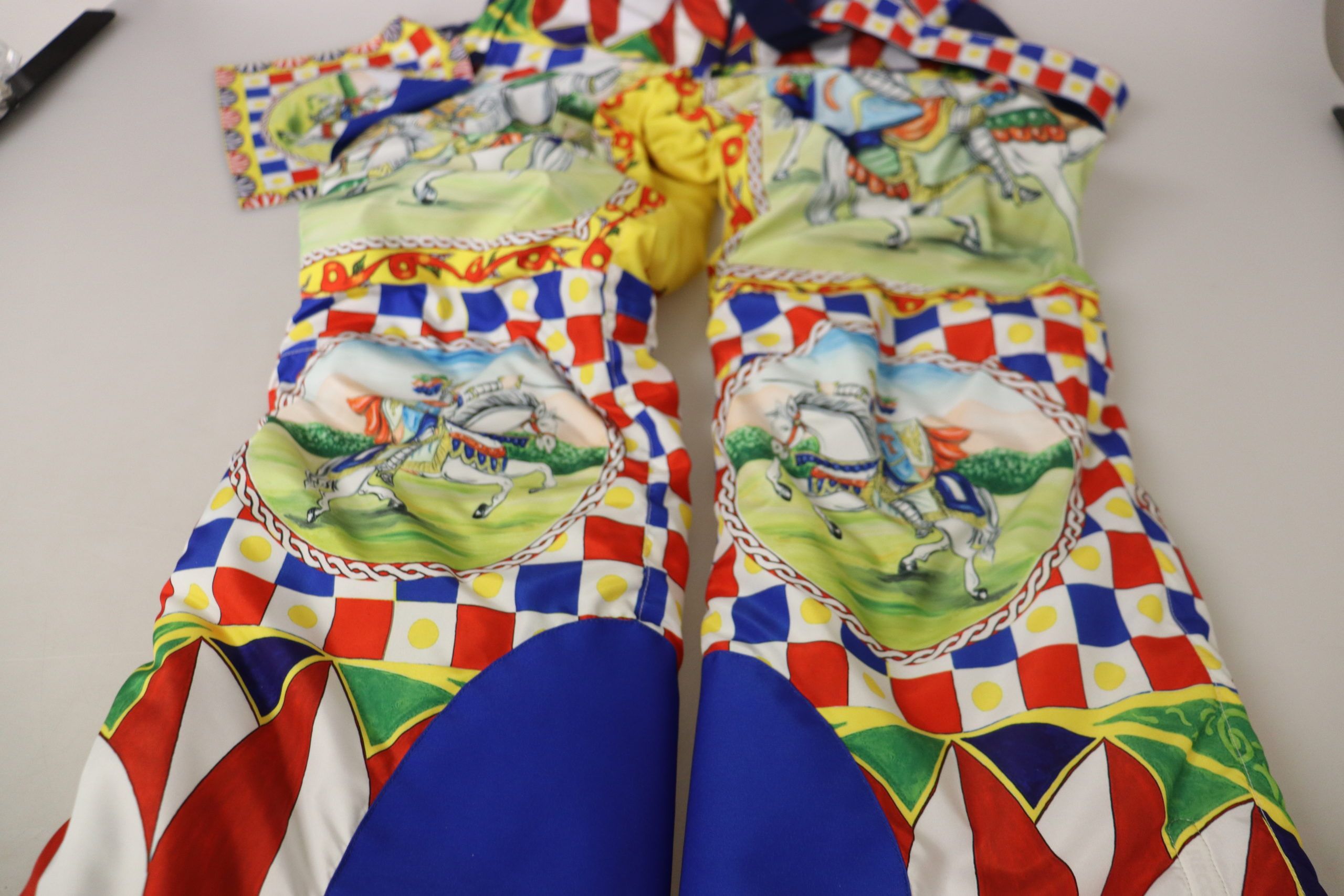 Multicolor Printed Snow Trouser Pants - ventzia