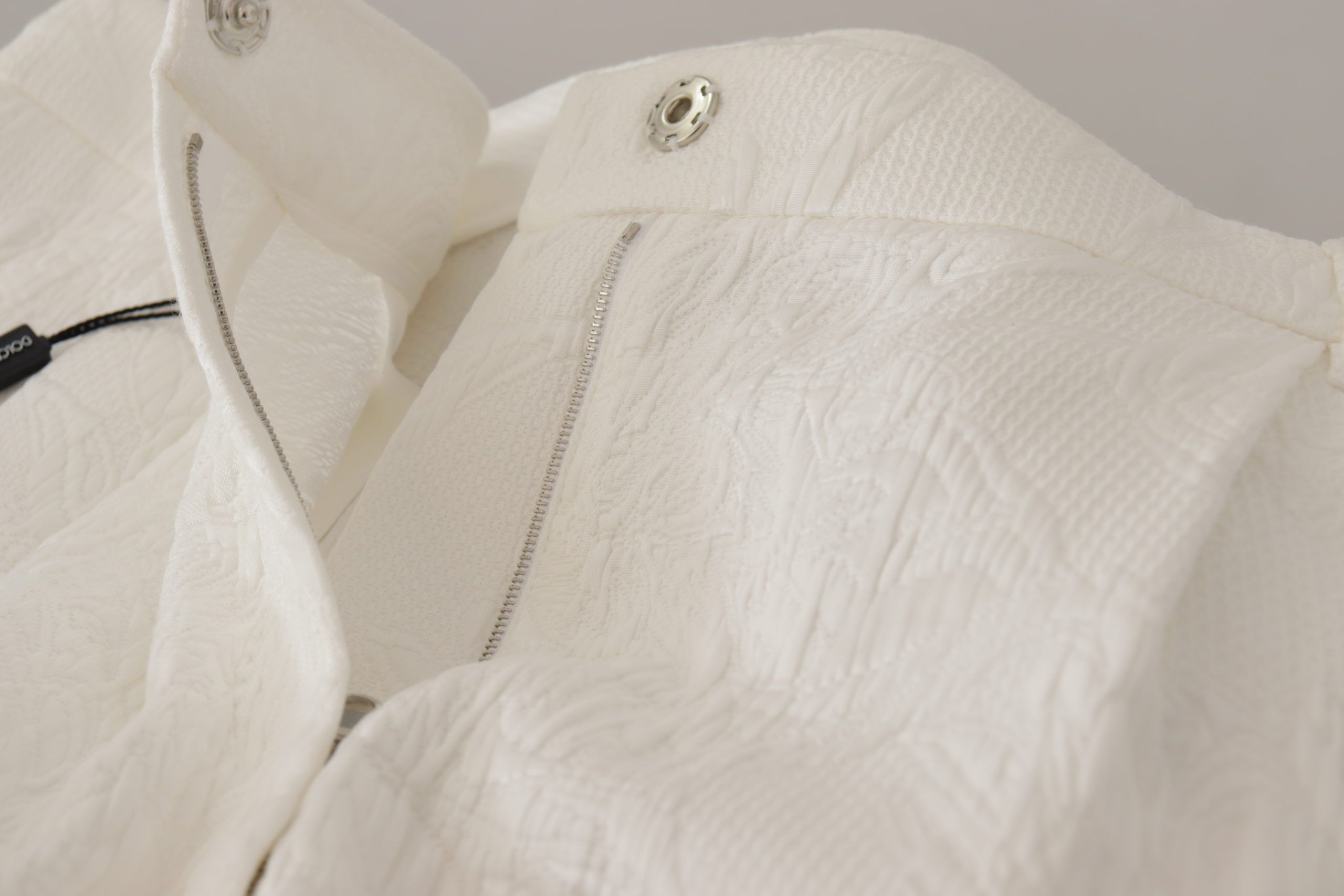 White High Waist Culotte Cotton Shorts - ventzia