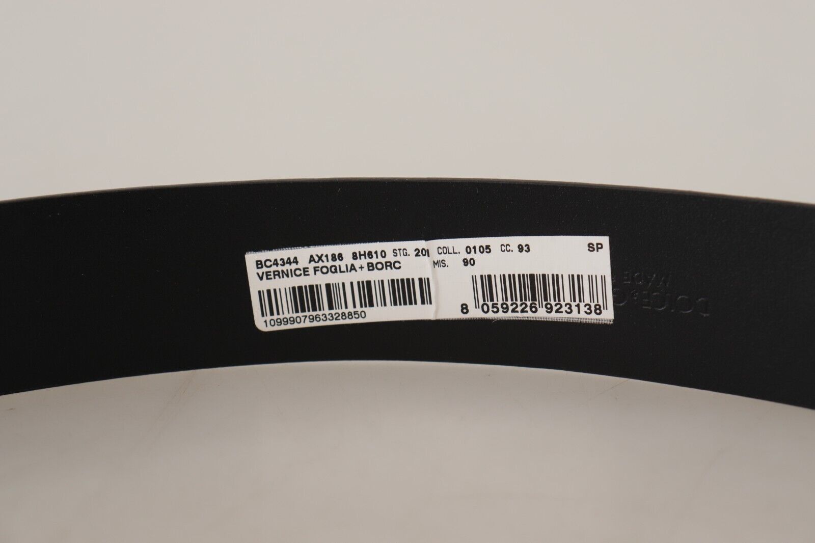 Blue Patent Leather Vernice Silver Logo Buckle Belt - ventzia
