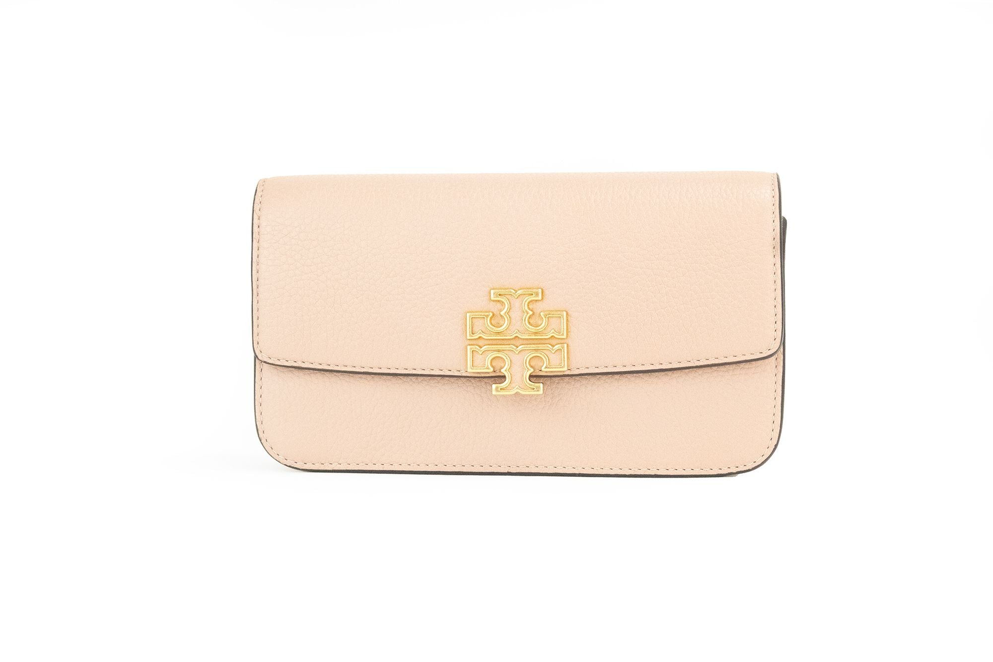 Britten Small Meadowsweet Leather Chain Wallet Crossbody Bag - ventzia