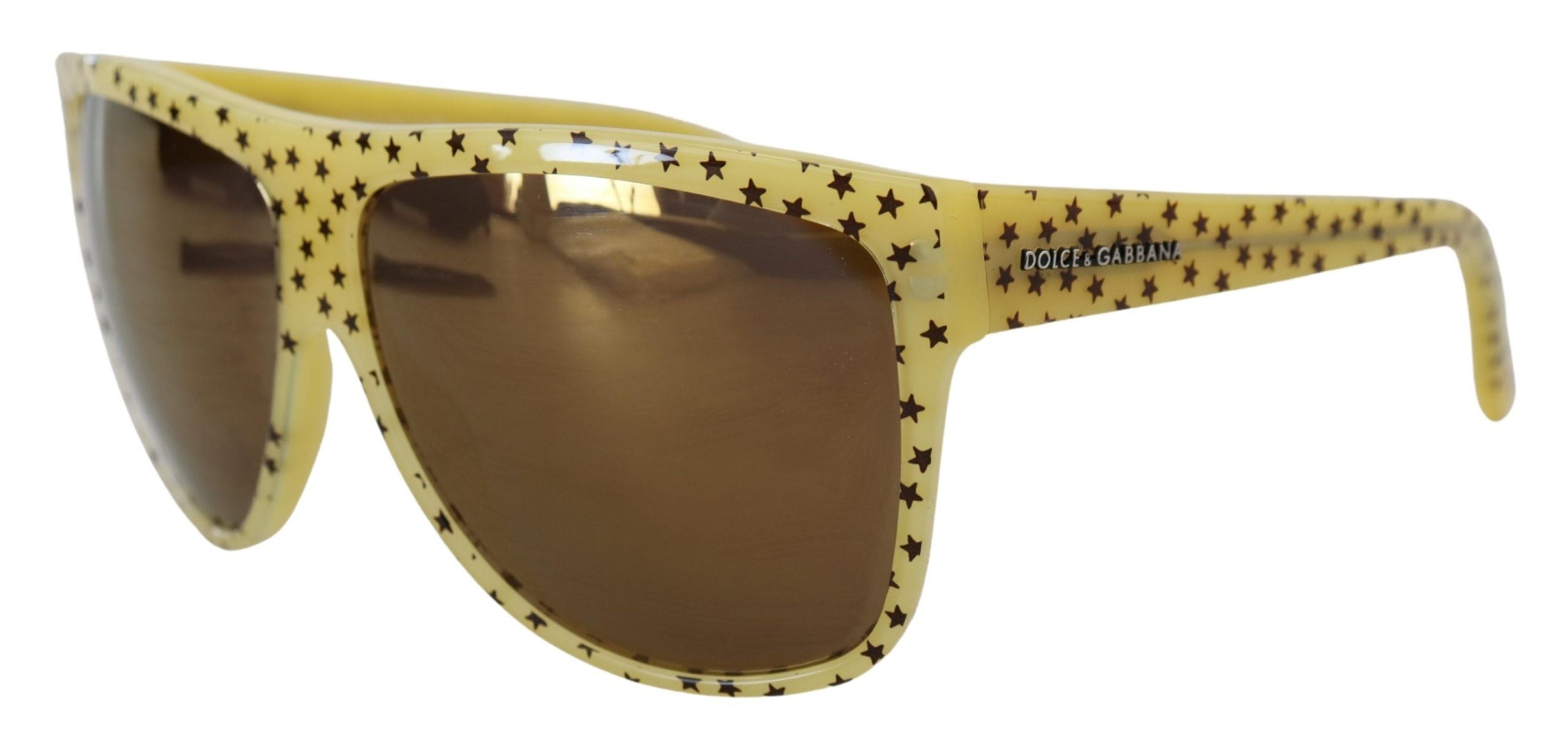 Yellow Stars Acetate Square Shades DG4125 Sunglasses - ventzia