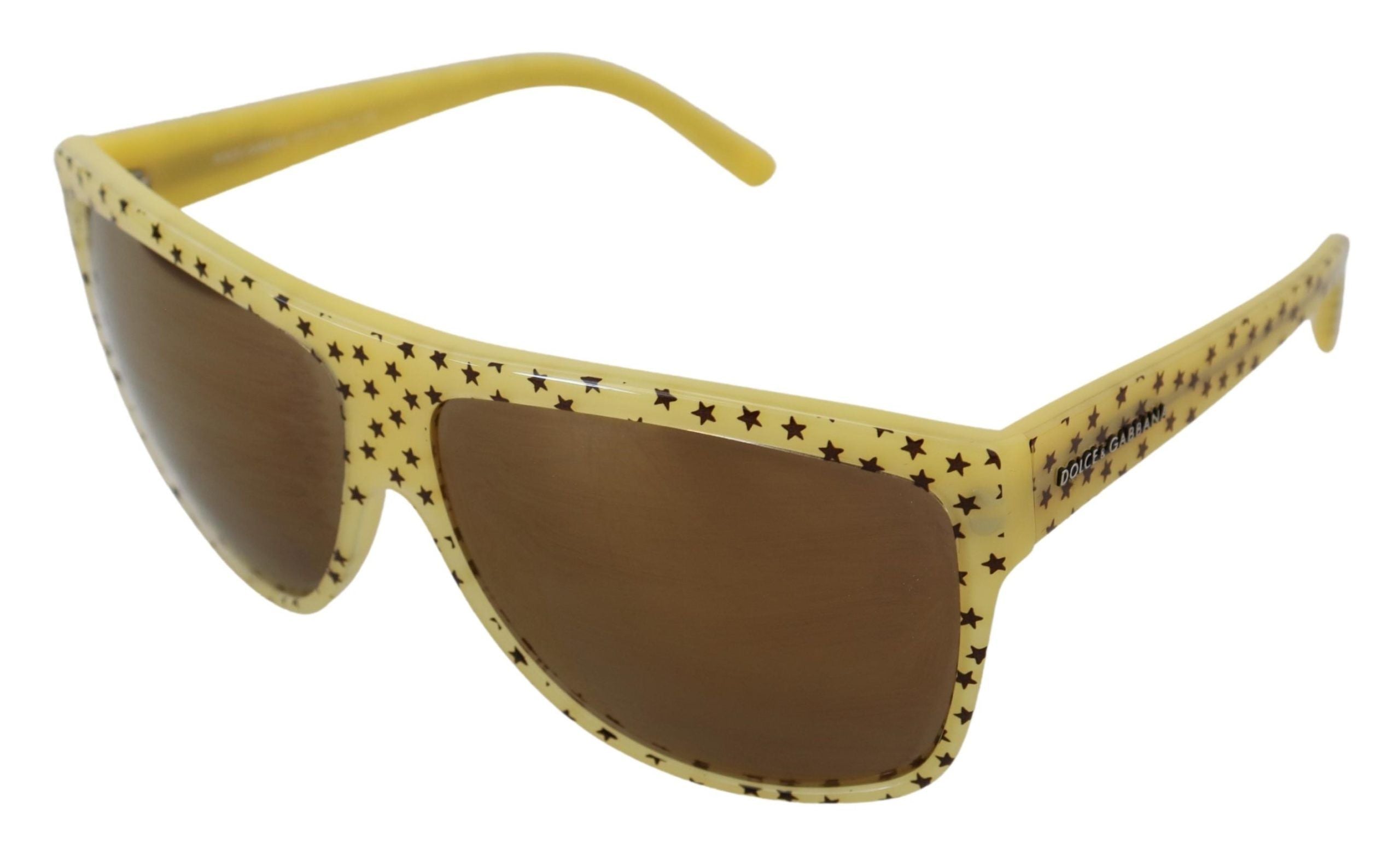 Yellow Stars Acetate Square Shades DG4125 Sunglasses - ventzia