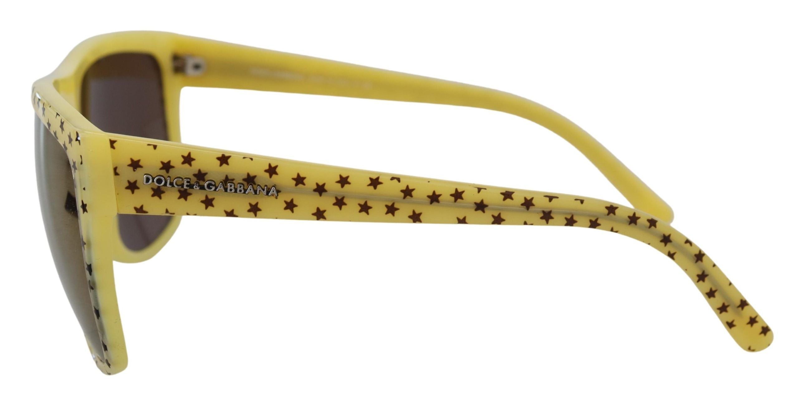 Yellow Stars Acetate Square Shades DG4125 Sunglasses - ventzia