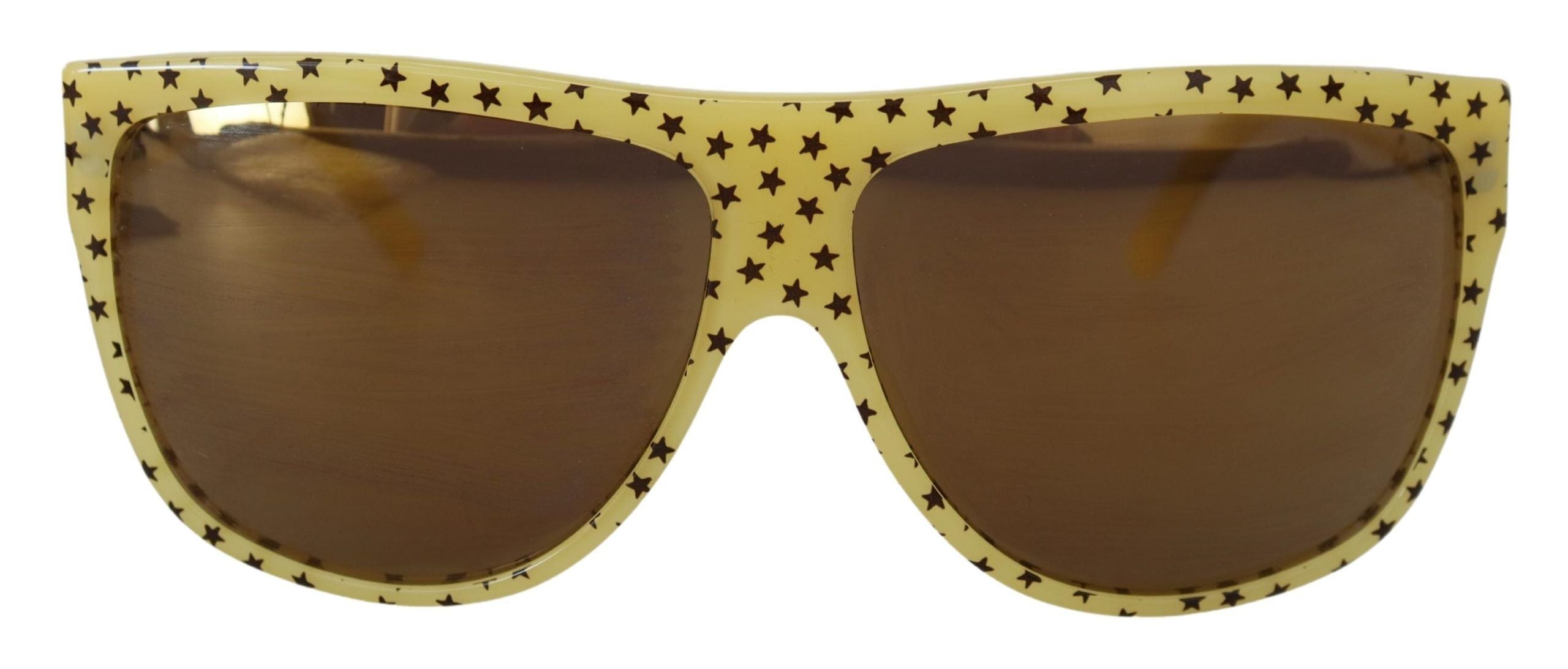 Yellow Stars Acetate Square Shades DG4125 Sunglasses - ventzia