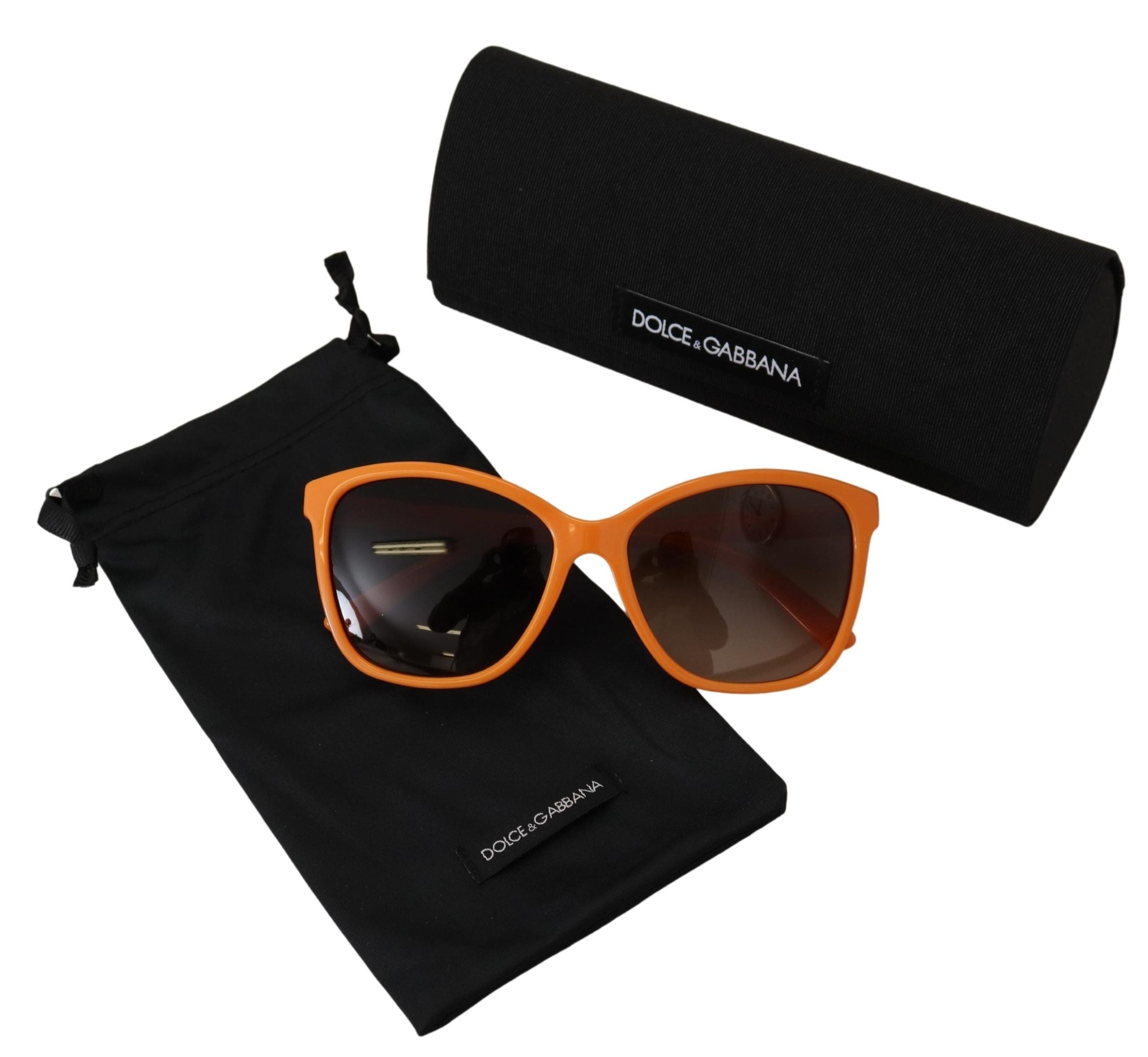 Orange Acetate Frame Round Shades DG4170PM Sunglasses - ventzia